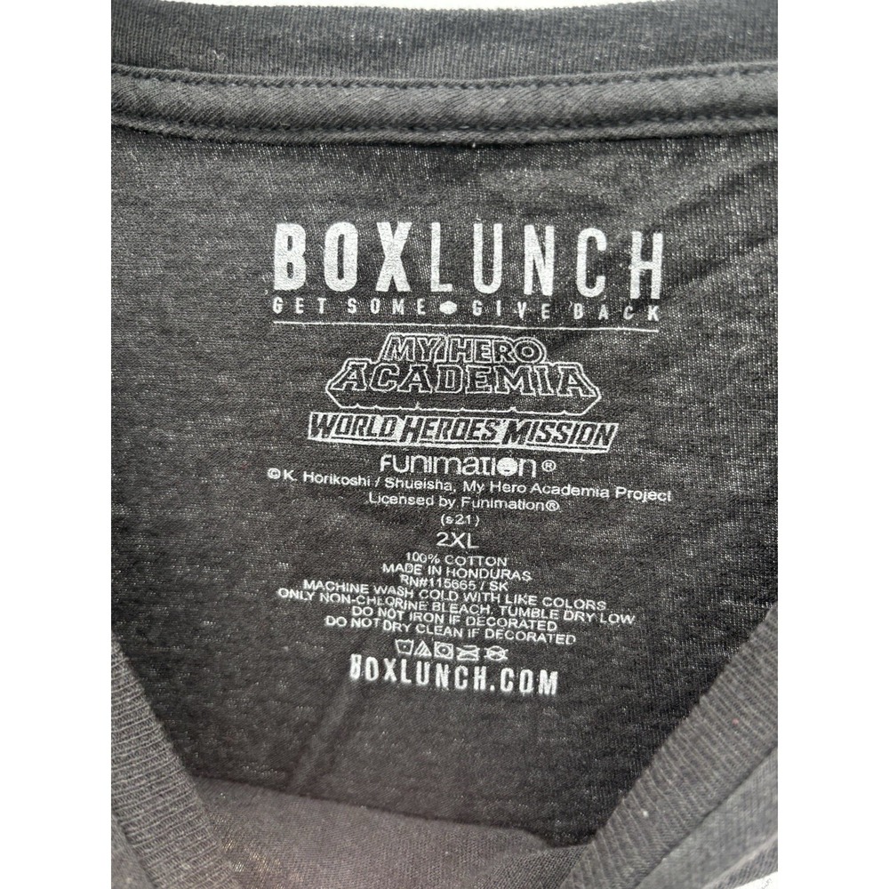 BoxLunch My Hero Academia World Heroes' Mission Men's T-Shirt 2XL Black - Picture 5 of 5